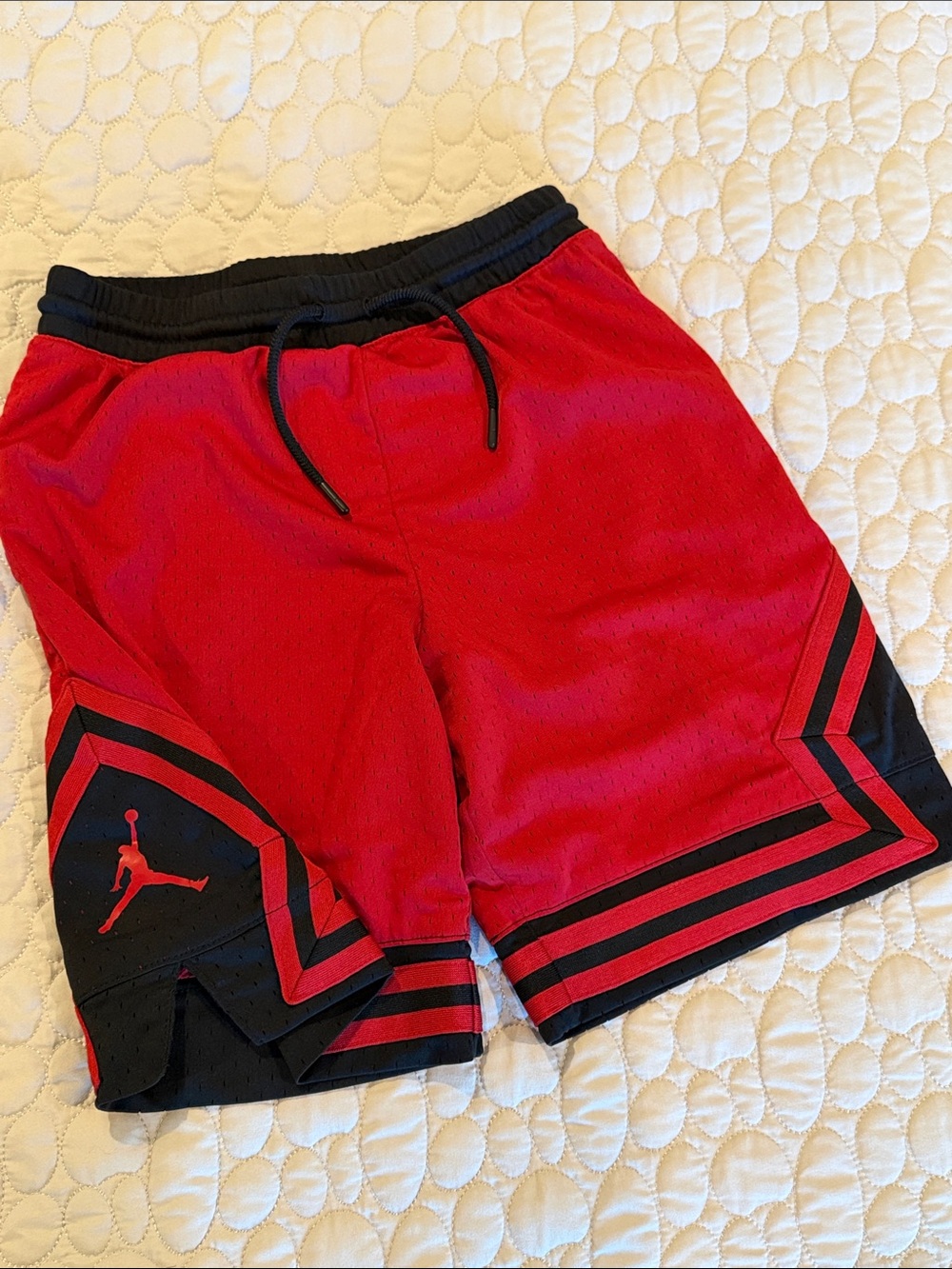 Jordan Red and Black Boys Basketball Shorts